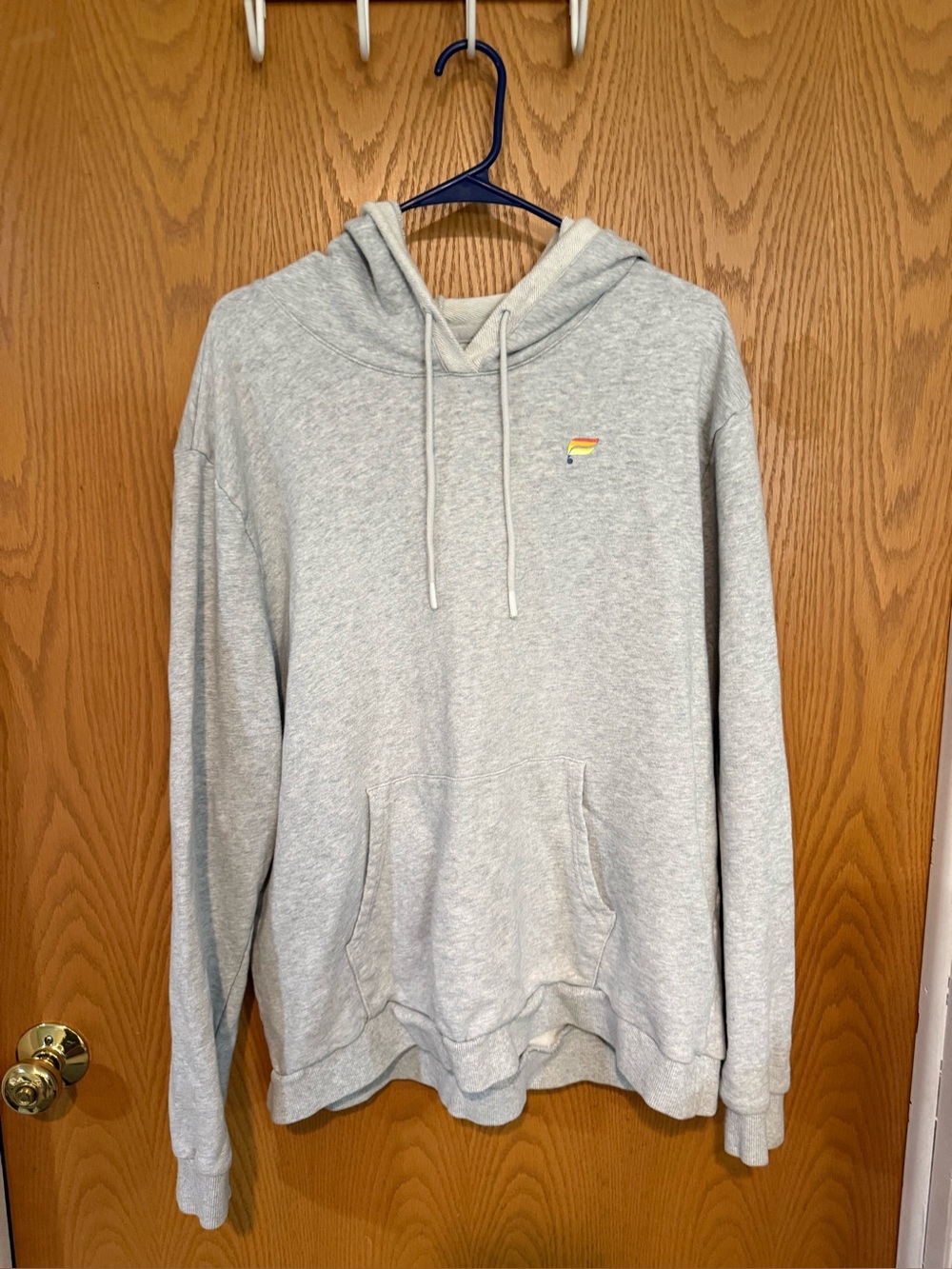 Light Gray Hooded Sweatshirt Fabletics- Pride Collection